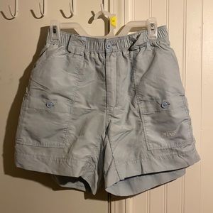 Aftco Mens Size 32 Baby Blue Fishing Shorts